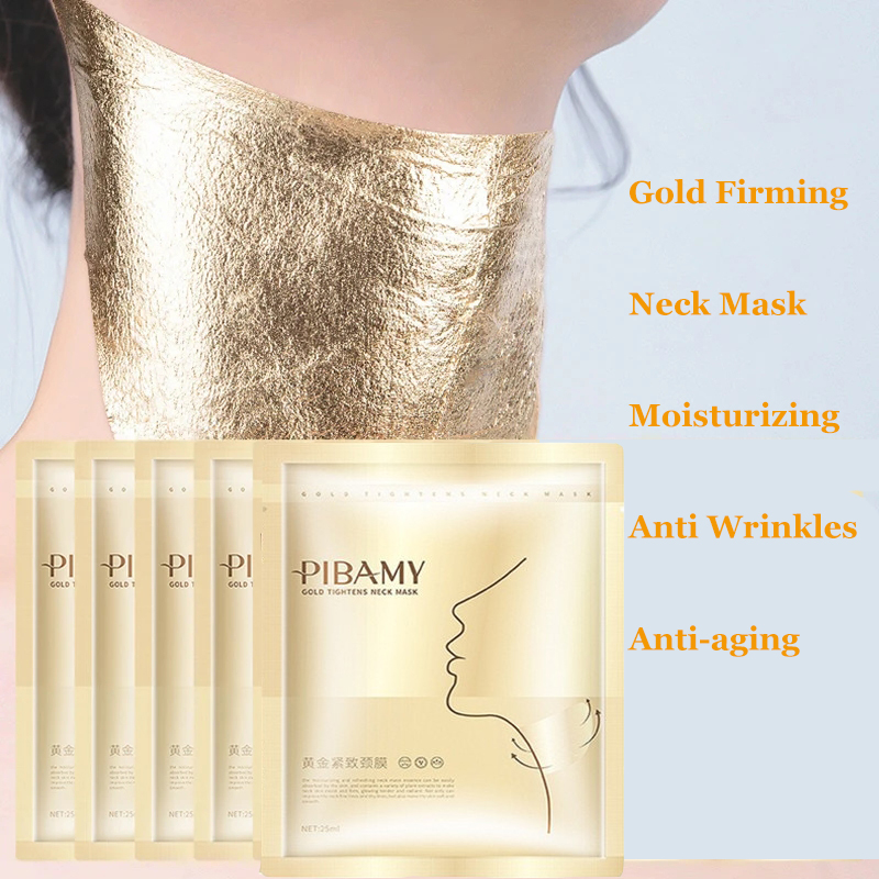 Skincare Omg - Gold Straffende Halsmaske Feuchtigkeitsspendende Anti-Falten Anti-Aging-Hautpflege